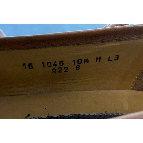 Johnston & Murphy Men's Kiltie Tassel Loafer Shoes Sz 10.5 M Leather Handcrafted